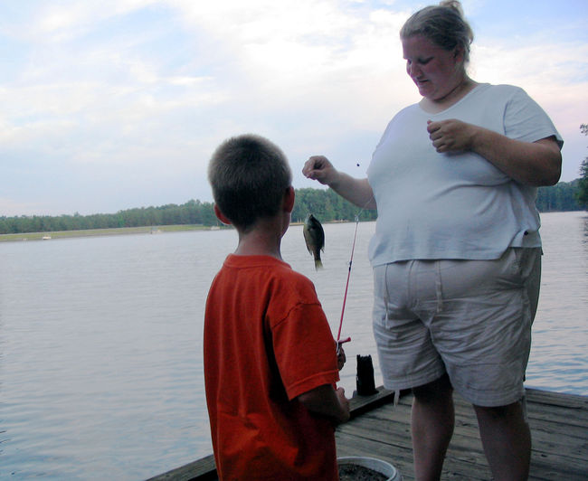 James caught a fish
at Lake Caroline
Keywords: James Julie