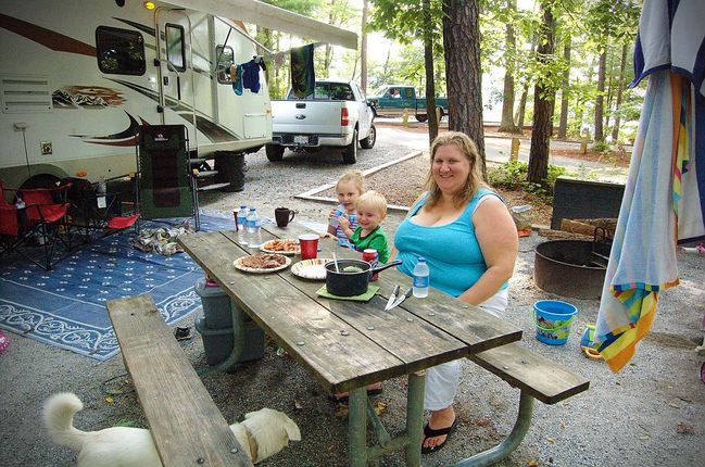 Family Dinner at Goose Point
Goose Point COE Campground Bassett, VA
