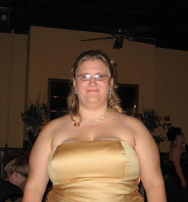Julie in her bridesmaid's dress
At Emily's wedding
Sept. 30, 2006
Keywords: Julie_Roetto EmilyWedding