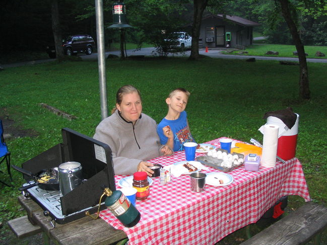 Julie and James at camp
Smokey Mountains, May 2006
