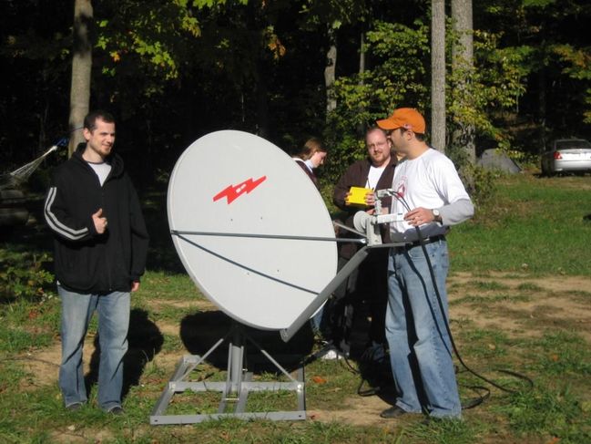 Trying to set up the satellite dish
Ubiquitopia 2006
Gore, VA, October 2006
