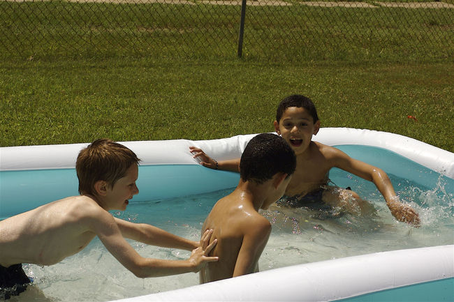 James Isaiah and Taijae in the pool
summer fun
