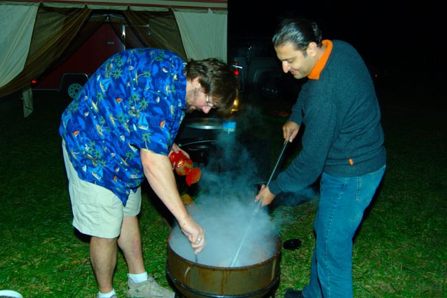 Erik and Kash stirring the chili cauldron
Gore, VA
Keywords: gore2008 gore