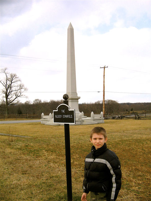 James at the Bloody Cornfield
Antietam National Battlefield
