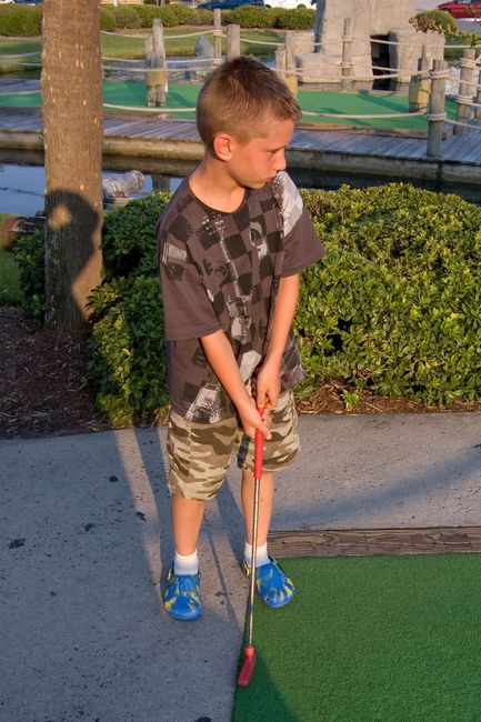 James playing miniature golf
Some golfers have their own clothing style...
Myrtle Beach, SC

