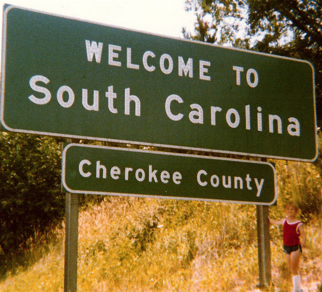 Mike in South Carolina
First time leaving the state of Virginia. 
June 1980
Keywords: Mike 1980