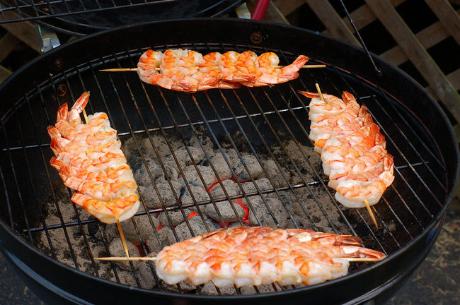 Shrimp on the barbie
Saturday night dinner
Keywords: barbeque shrimp