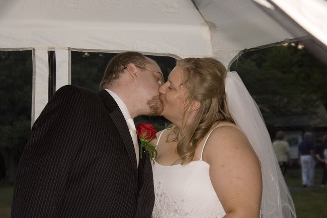 Post wedding-cake kiss
Wedding Day August 5, 2006
Big Meadows Campground
Shenandoah National Park, VA
