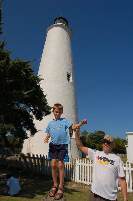 James and Uncle Bobby
Ocracoke Lighthouse, Ocracoke Island, NC
