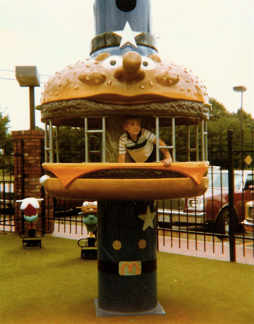 Mike and McDonalds playground
on the way to Georgia 
June 1980
Keywords: Mike 1980